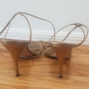 Delicate bronze Manolo Blahnik Strappy Sandal